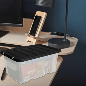 Plastic 8 Litre Box With Black Lid - Image 9