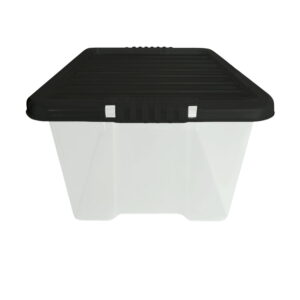 Plastic 35 Litre Box with Black Lid - Image 3