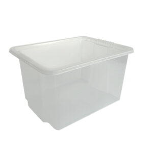 Plastic 30 Litre Box with Black Lid - Image 4