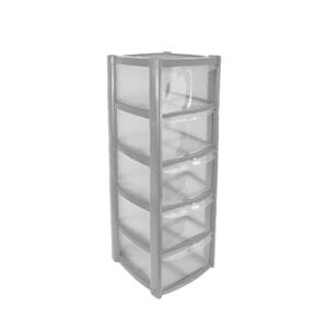 Large 5 Drawer Storage Tower - Image 9