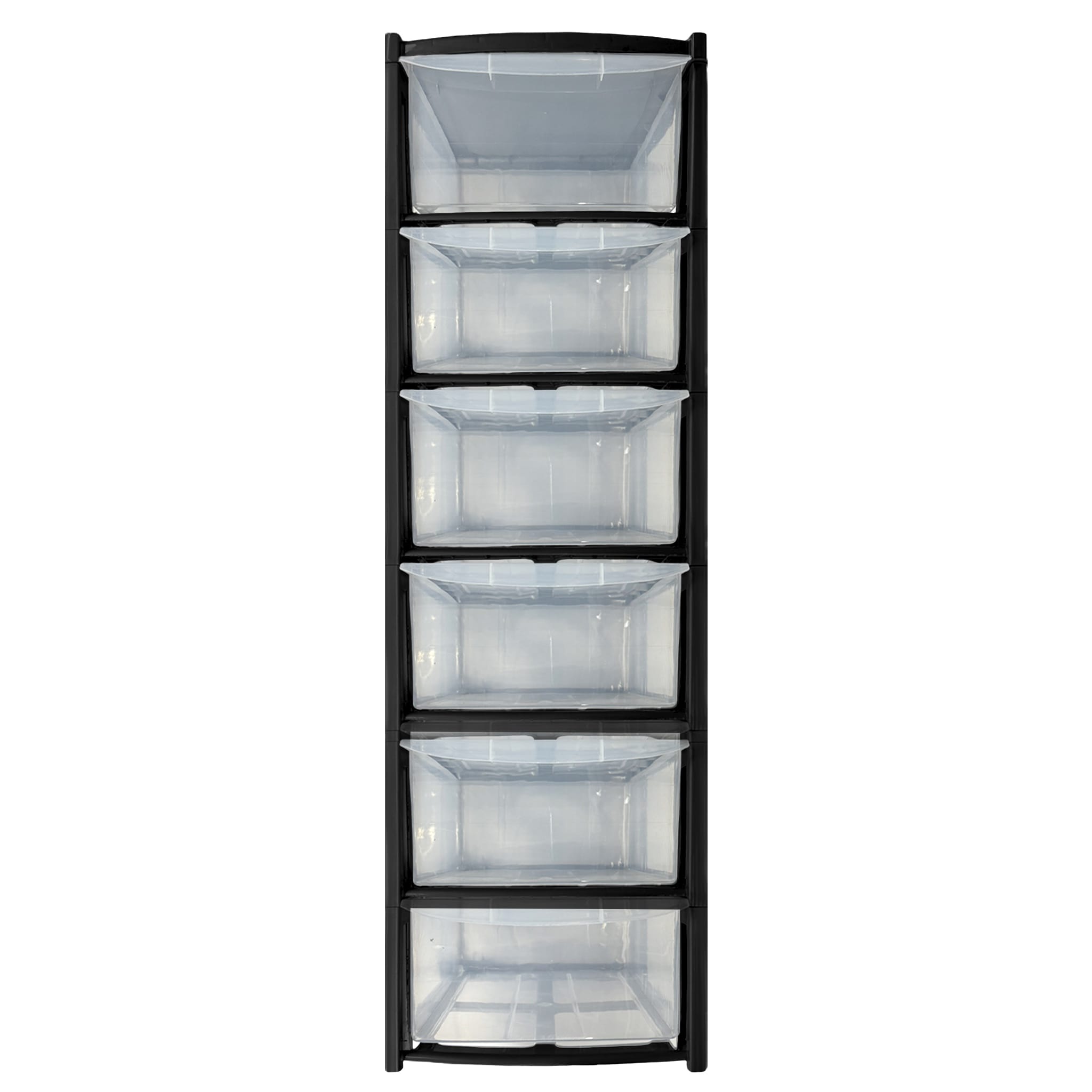 Large 6 Drawer Storage Tower - Plastic Storage Box