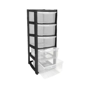 Large 5 Drawer Storage Tower - Image 5