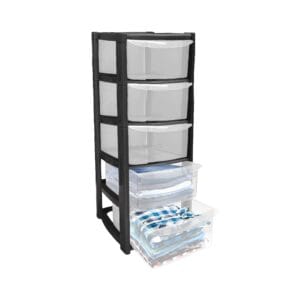 Large 5 Drawer Storage Tower - Image 6