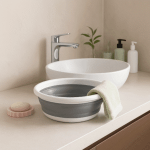 Collapsible Round Washing Bowl Basin - Image 5