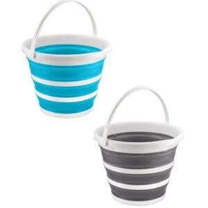 Foldable Silicone Collapsible Basket Bucket - Image 1