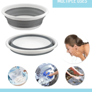 Collapsible Round Washing Bowl Basin - Image 4